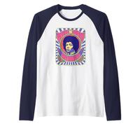 Jimi Hendrix Psychedelic Poster Raglan Baseball Tee