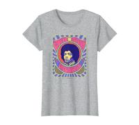 Jimi Hendrix Psychedelic Poster T-Shirt, Women, Heather Grey, Medium