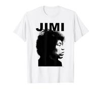 Jimi Hendrix Side Portrait T-Shirt, Men, White, 5X-Large