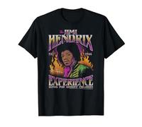 Jimi Hendrix Songs for Groovy Children Flames Vintage Band T-Shirt, Men, Black, 6X-Large