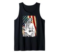 Jimi Hendrix Star Spangled Banner American Flag Vintage Band Tank Top