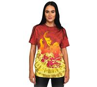 Jimi Hendrix T Shirt Electric Ladyland Logo Official Dip Dye Red Unisex L