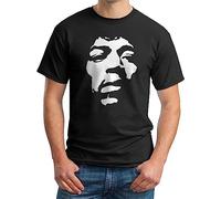 Jimi Hendrix T-Shirt Hendrix Experience - Guitar Legend Rock Hero - Mens Tee Colour(3X-Large)