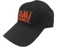 Jimi Hendrix Unisex Baseball Cap Orange Stencil Logo