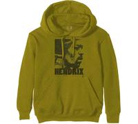 Jimi Hendrix Unisex Pullover Hoodie Let Me Live Green (3XL)