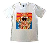 Jimi Hendrix Unisex T-Shirt: Axis (White) M
