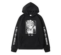 jiminhope Anime Re Zero Starting Life in Another World Hoodie Re:Life in a Different World from Zero Pullover Unisex Rem Hoodie for Rem Fans