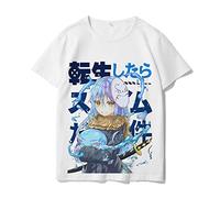 jiminhope Anime That Time I Got Reincarnated as a Slime T-Shirt Short-Sleeved Summer Rimuru Tempest T-Shirt Rimuru benimaru T-Shirt