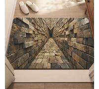 jiminhope Front Door Mat Indoor Outdoor Entrance 3D Trap Optical Illusion Rug Washable Non-Slip Illusion Rug Door Mat