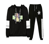 jiminhope Men's and Women's The Quintessential Quintuplets Suits Winter Printed Stitching Sweatshirt and Trousers Casual Sets Anime Nakano Yotsuba Cosplay Costume