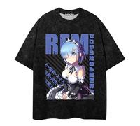 jiminhope Re: Life in a Different World from Zero T-Shirt Anime Natsuki Subaru Cosplay Costumes Summer Men's and Women's Casual Loose Short Sleeved Tops