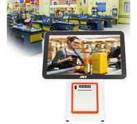 JIMINHUIXIN All in ONE Smart Touch Screen Cash Register pos System, for Business Restaurants Retail,Built-in 2 1/4 ’’ (58mm) Thermal Printer White