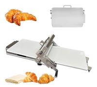 JIMINHUIXIN Dough Roller Machine | Folding Dough Sheeter 12”/15.5in Commercial Grade Capacity Manual Dough Sheeter | Stainless Steel for Bakeries Pastries with Sheeter Board, Thickness Adjustable