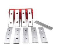 JIMINISO 10Pcs Tungsten Carbide Scraper 50X12X1.5MM Double Edged Heavy Duty Scraper Replacement Blades For Paint Stickers Removal