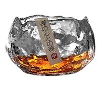 JIMINISO Japanese-style frozen beaker master cup small cup glass crystal cup glass cup Kung Fu teacup plums with paragraph