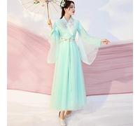 JIMINISO Women Chinese Hanfu Traditional Dancing Performance Outfit Costume Han Princess Clothing Oriental Tang Dynasty Fairy Dresses