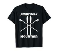 Jiminy Peak Mountain Skier Down Hill Alpine Ski Skiing Skis T-Shirt