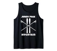 Jiminy Peak Mountain Skier Down Hill Alpine Ski Skiing Skis Tank Top