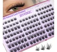 JIMIRE 8-10-12MM Cluster Lashes Natural Look Wispy Individual Eyelashes C Curly Short Lash Clusters 120Pcs Soft DIY Lashes Individual Cluster Natural Lash Extensions at Home