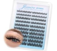 JIMIRE Wispy Lash Clusters Natural Eyelash Clusters Manga Individual Eyelashes 8-16MM Spiky Lash Extensions Easy to Apply Beginner Friendly DIY Cluster Lashes at Home