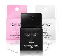 JimKing Eyebrow Mapping String, Eyebrow Measuring Tool, Pre-inked Microblading String, Premium Map Line for Eyebrow Shaping, Eyebrow Maker Thread Line Tool, 32ft(10 Meters) per Box,3 Packs