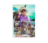 Jimmy Buffett Canvas Wall Art Home Posters Are Suitable for Bedroom Dining Room And Living Room Beautiful Artwork Is A Great Gift for FriendsUnframe-style12x18inch(30x45cm)