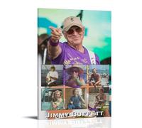 Jimmy Buffett Canvas Wall Art Home Posters Are Suitable for Bedroom Dining Room And Living Room Beautiful Artwork Is A Great Gift for FriendsFrame-style16x24inch(40x60cm)