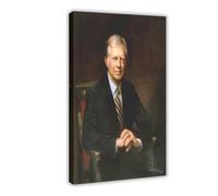 Jimmy Carter Official Portrait Canvas Art Poster And Wall Art Picture Print Modern Family Bedroom Decor Frame 12x18inch(30x45cm)