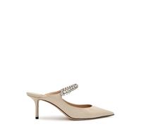 Jimmy Choo Bing 65 Patent Leather Mules - Off White