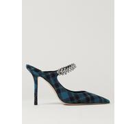 Jimmy Choo Bing mules in tartan with rhinestone crystals - Size: 36 - female