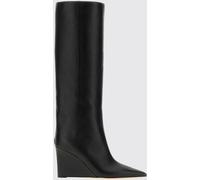 JIMMY CHOO Blake Knee-High Leather Boots with Wedge Heel - Size: 38½ - female