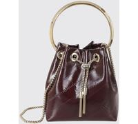 JIMMY CHOO Bon Bon Leather Mini Bucket Bag with Metallic Handle - Size: OS - female