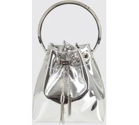 JIMMY CHOO Bon Bon Mini Bucket Bag in Mirror Fabric with Rigid Handle - Size: OS - female