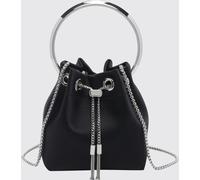 JIMMY CHOO Bon Bon Satin Mini Bag with Metallic Handle and Drawstring - Size: OS - female