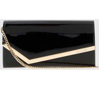 JIMMY CHOO Emmie Patent Leather Mini Handbag with Chain Strap - Size: OS - female