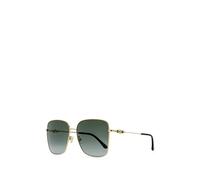 Jimmy Choo Eyewear Hester square-frame sunglasses - Gold One Size