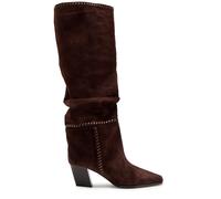 Jimmy Choo Hart Stitch 60 Suede Knee-high Boots - Brown - 36 (IT36 / UK3)
