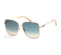 Jimmy Choo HESTER/S BKUI4 Gold Nude Sunglasses Women's