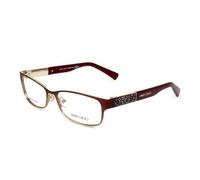 Jimmy Choo JC124 VUS MATT RED LIGHT GOLD OPAL BURGUNDY 54/15/135 WOMAN Eyewear Frame