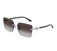 Jimmy Choo JC4018 30028G Woman Sunglasses Metal Silver Grey Squared Normal Shaded