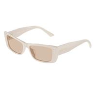 Jimmy Choo , Stylish Sunglasses Brown Light Lenses ,White unisex, Sizes: 55 MM