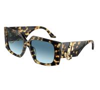 Jimmy Choo JC5006U 500419 Woman Sunglasses Acetate Havana Blue Butterfly Normal Shaded