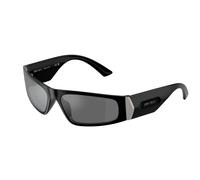 Jimmy Choo JC6001U 50596G Woman Sunglasses Injected Black Grey Round Mirrored