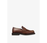 Jimmy Choo Mens Jimmy Choo Buff Burnished Leather Loafers Mocha Eur 43 / 9 UK Men