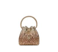 Jimmy Choo mini Bon Bon crystal-embellished bag - Gold OS