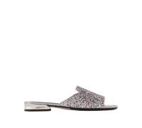 Jimmy Choo Nako glitter logo strap sandals - Silver 6-8-9