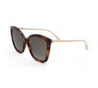 Jimmy Choo NAT/S DARK HAVANA/BROWN SHADED 57/17/145 women Sunglasses