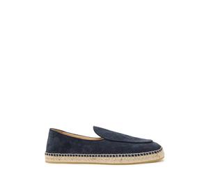 Jimmy Choo Shenton Suede Espadrille Loafers - Navy - 41 (IT41 / UK7)