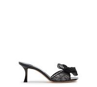 Jimmy Choo Skye Corsage 70 Floral-appliquéd Lace Mules - Black - 36 (IT36 / UK3)