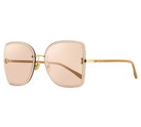 Jimmy Choo Square Leti Sunglasses FIB2S Nude/Gold 62mm